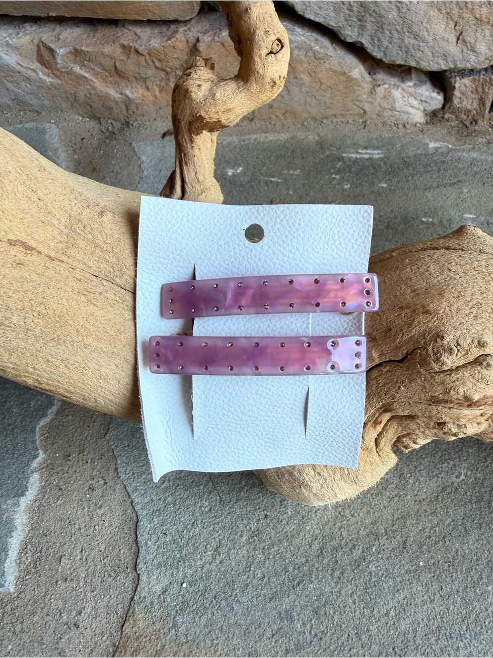 New🌟Free people-  Marbled Embedded crystals Hair Clips